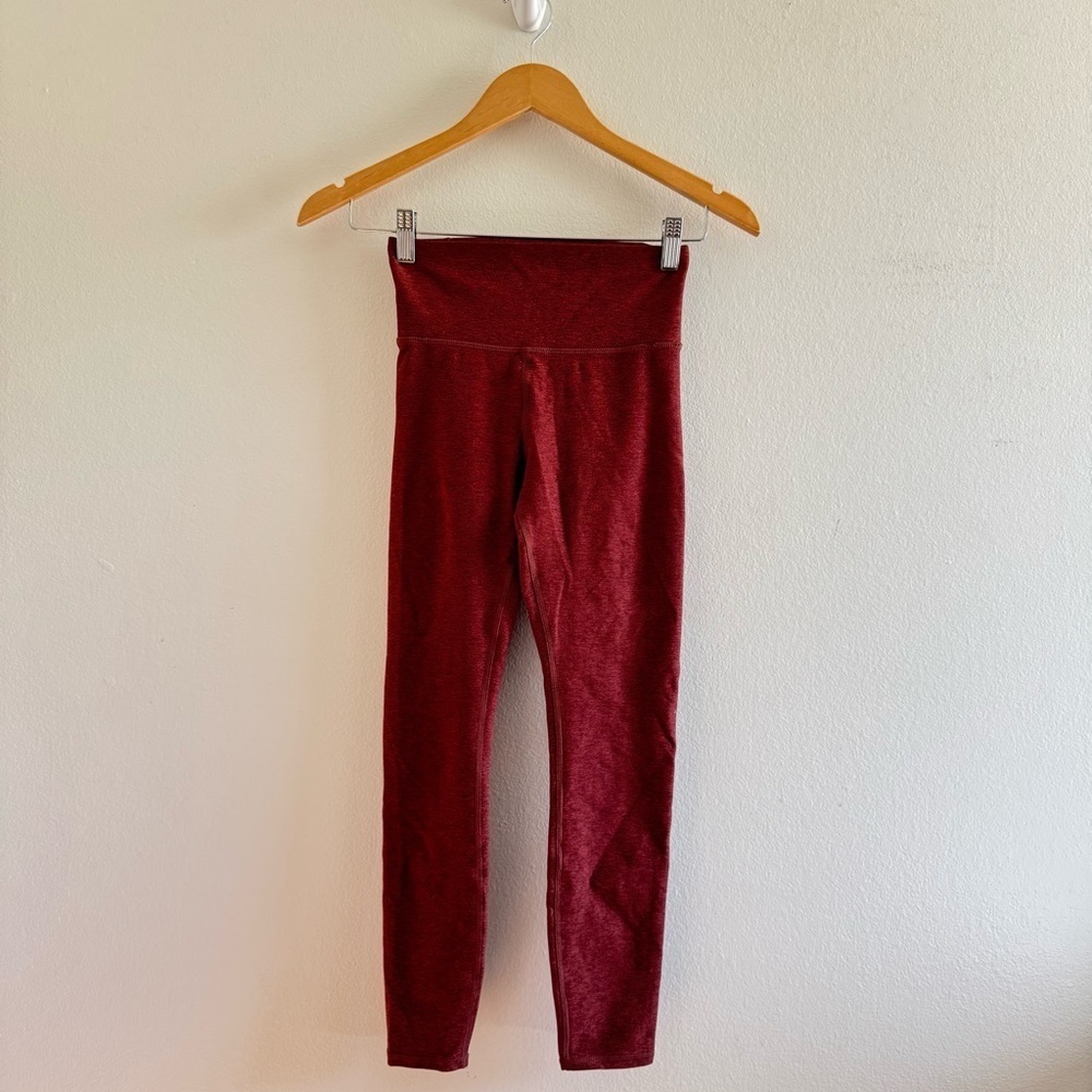 Vuori Clean Elevation Pull-on Legging In Red Heather color size XS - Picture 4 of 6